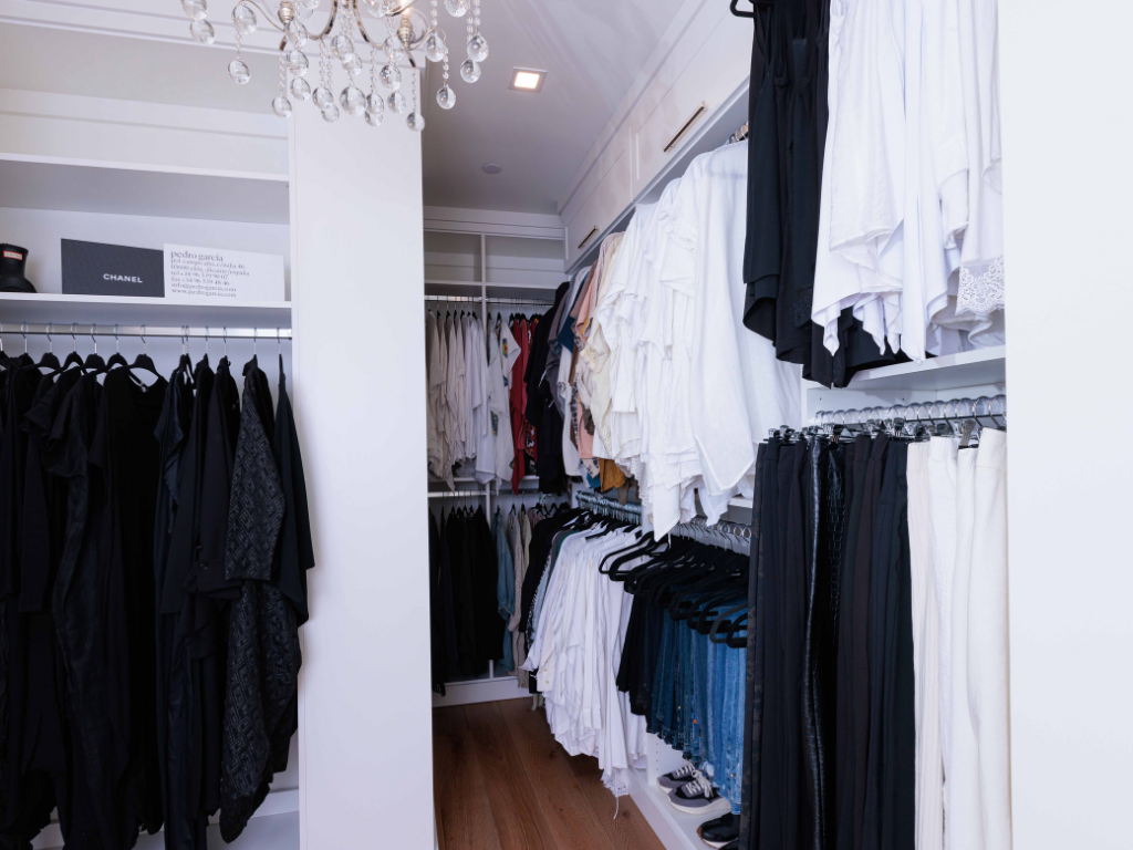 Luxury closet organized by Professional Organizer from UpTown Concierge in Atlanta 